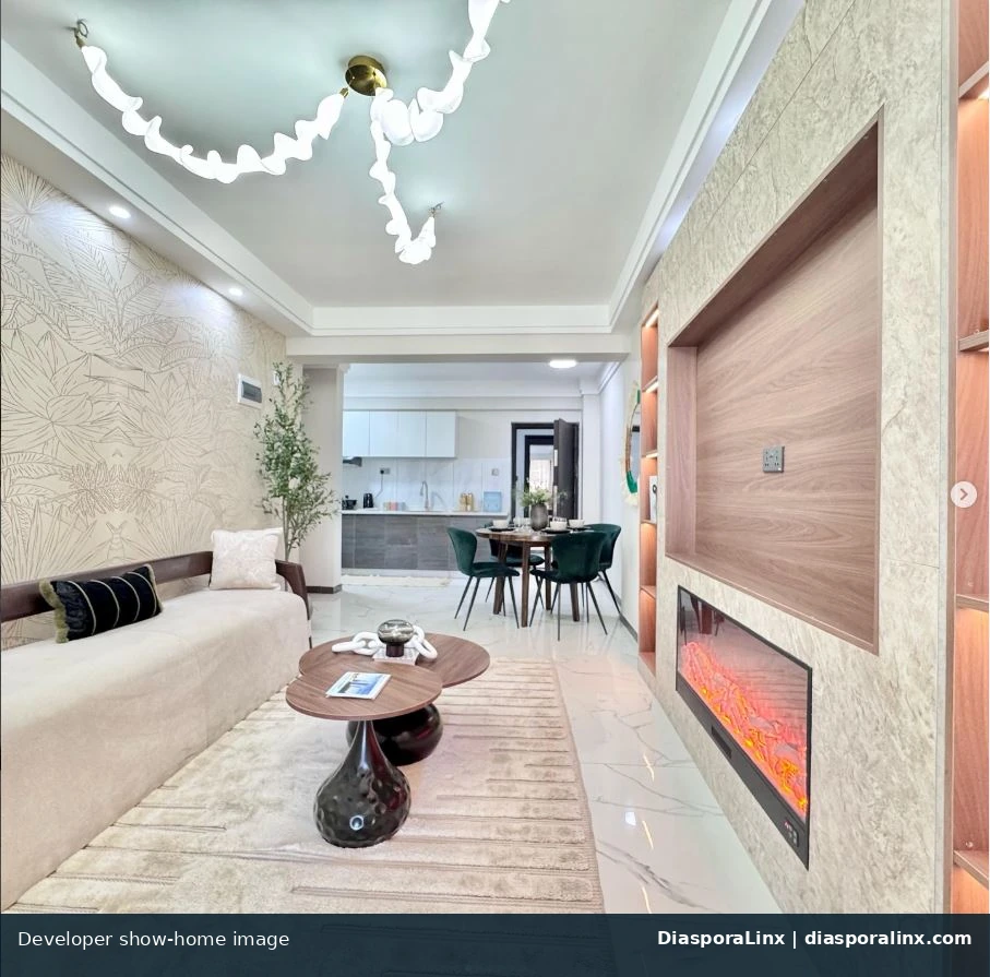 Developer show-home living area