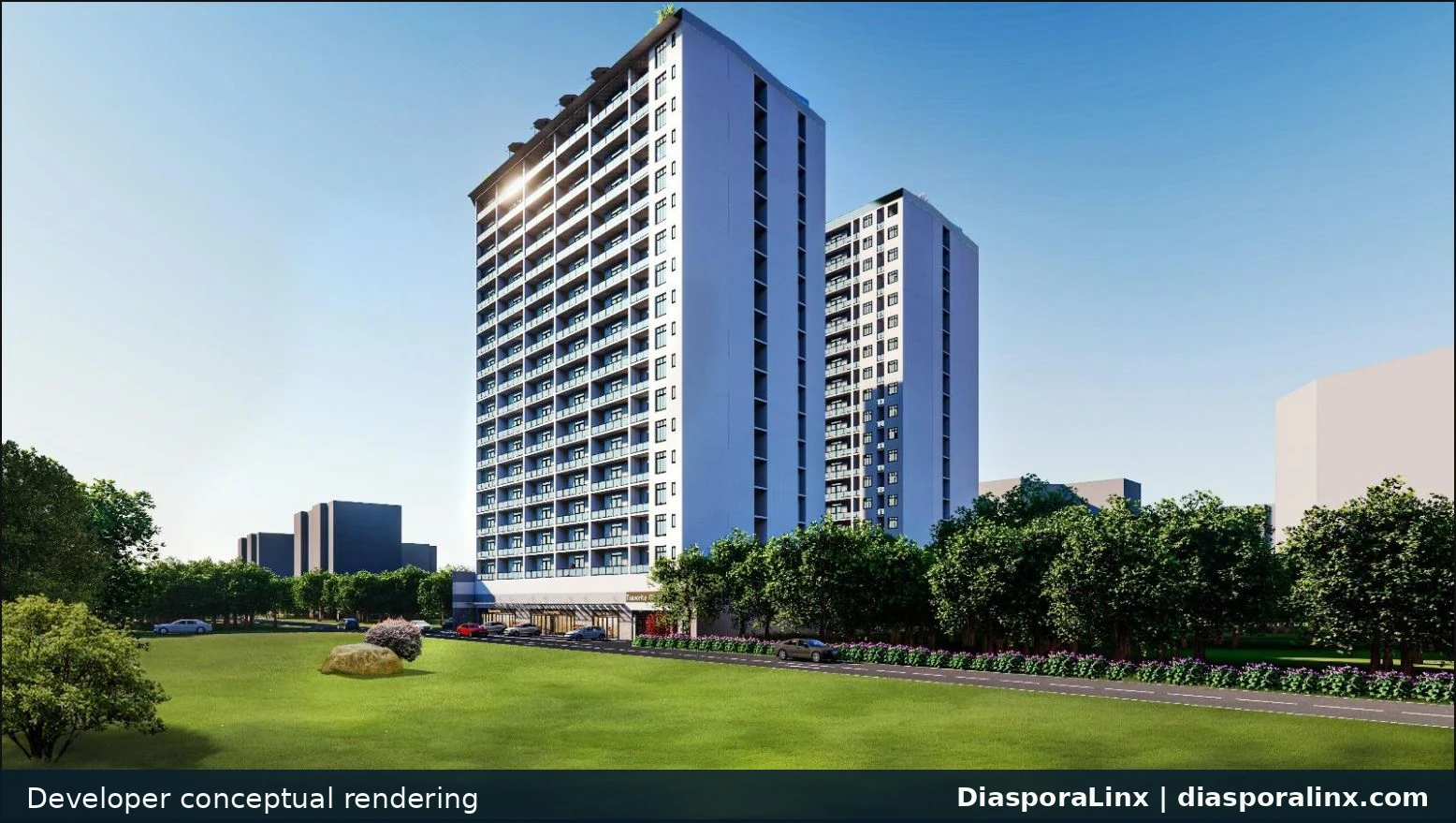 Tsavorite Gardens exterior developer conceptual rendering