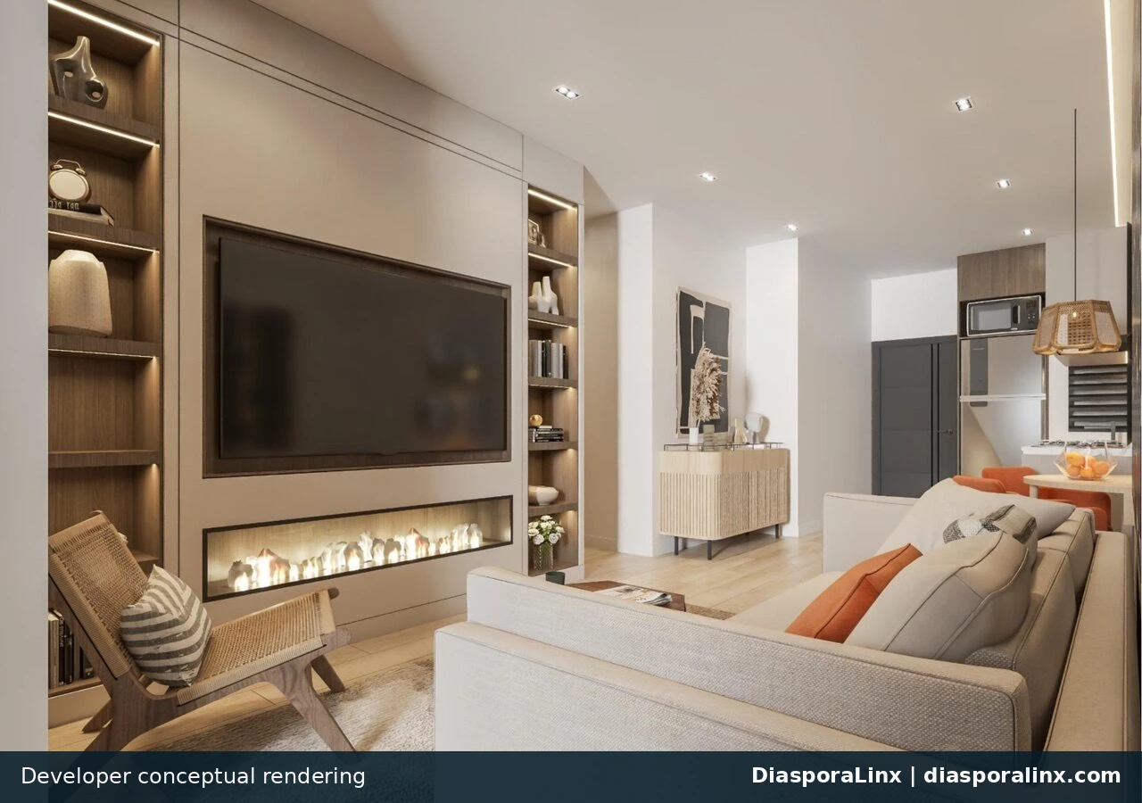 Living-room developer conceptual rendering
