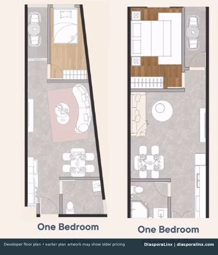 Tsavorite Gardens one bedroom developer floor plans