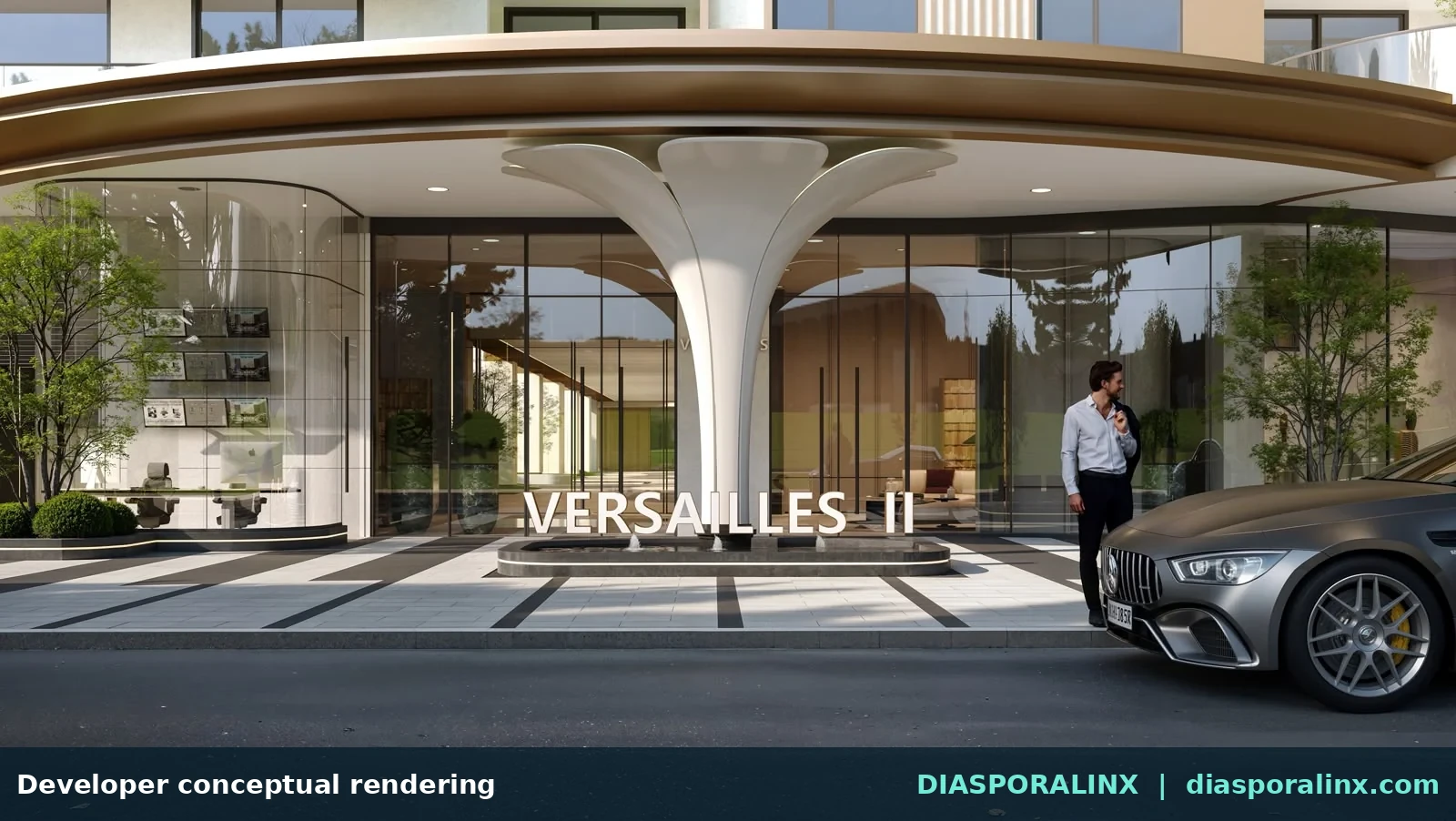 Arrival rendering — developer conceptual rendering