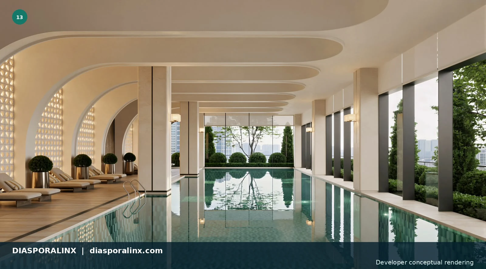 Indoor pool — developer conceptual rendering
