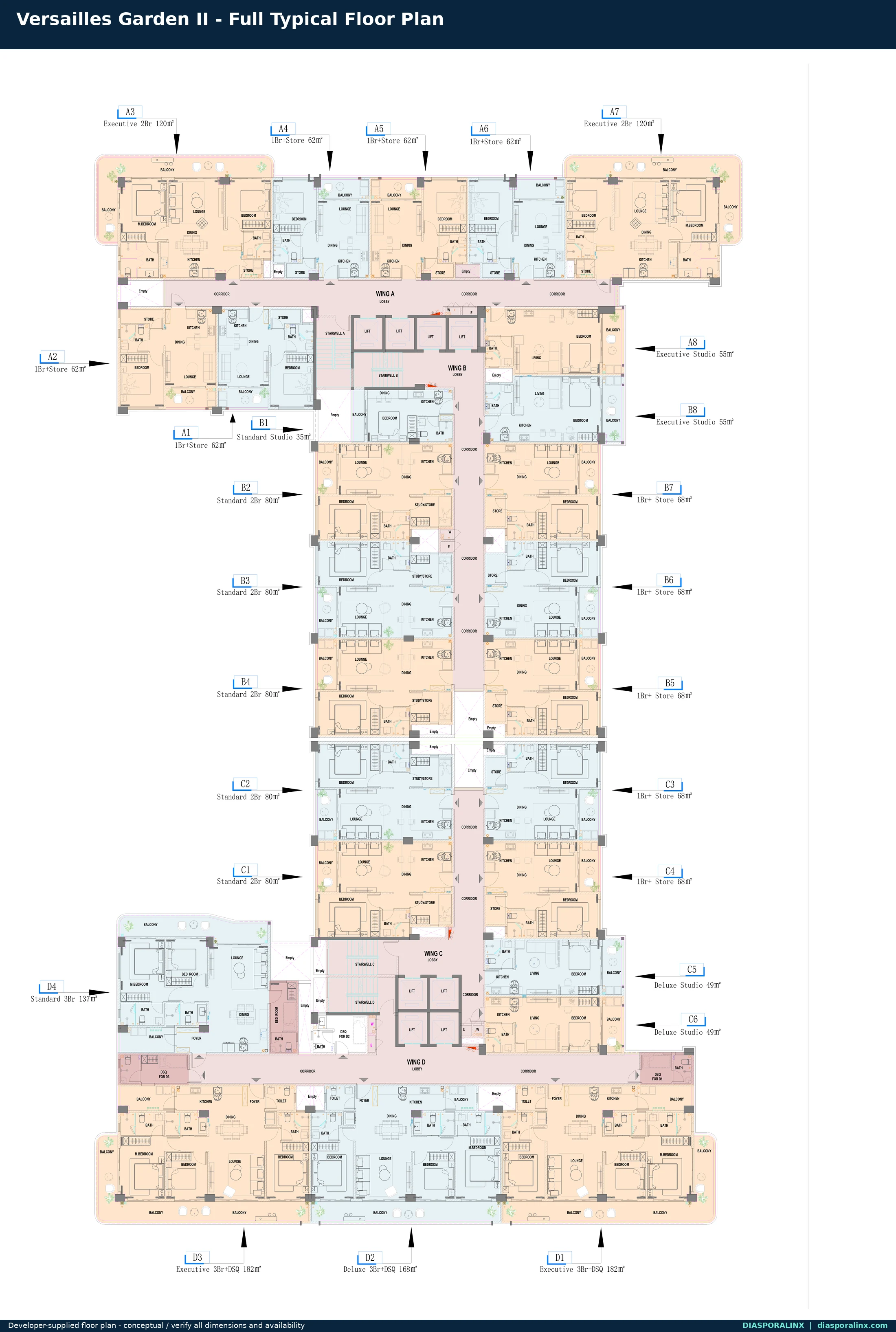 Full typical floor plan